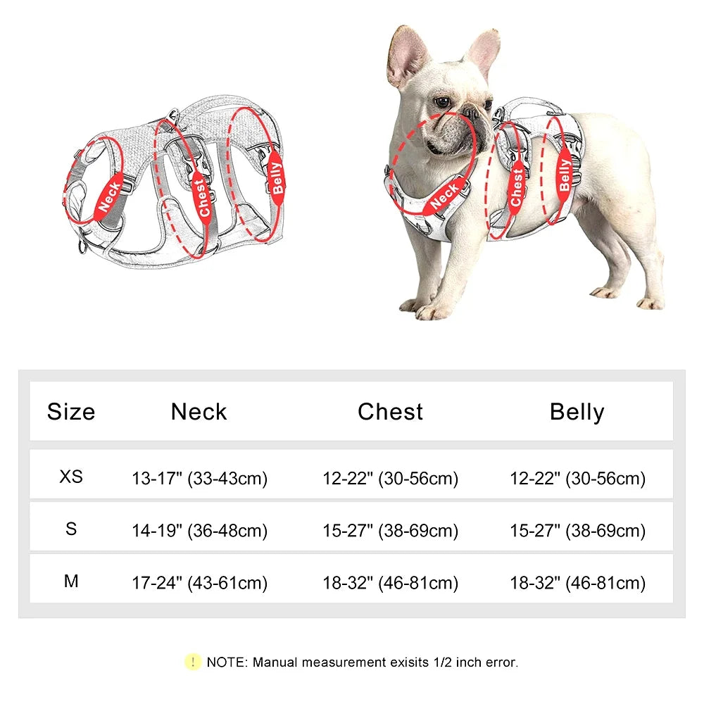 Escape Proof Nylon Dog Harness With Reflective Handle