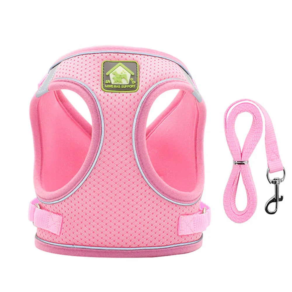 Breathable Cat Harness With Leash Anti Escape Vest For Kitten