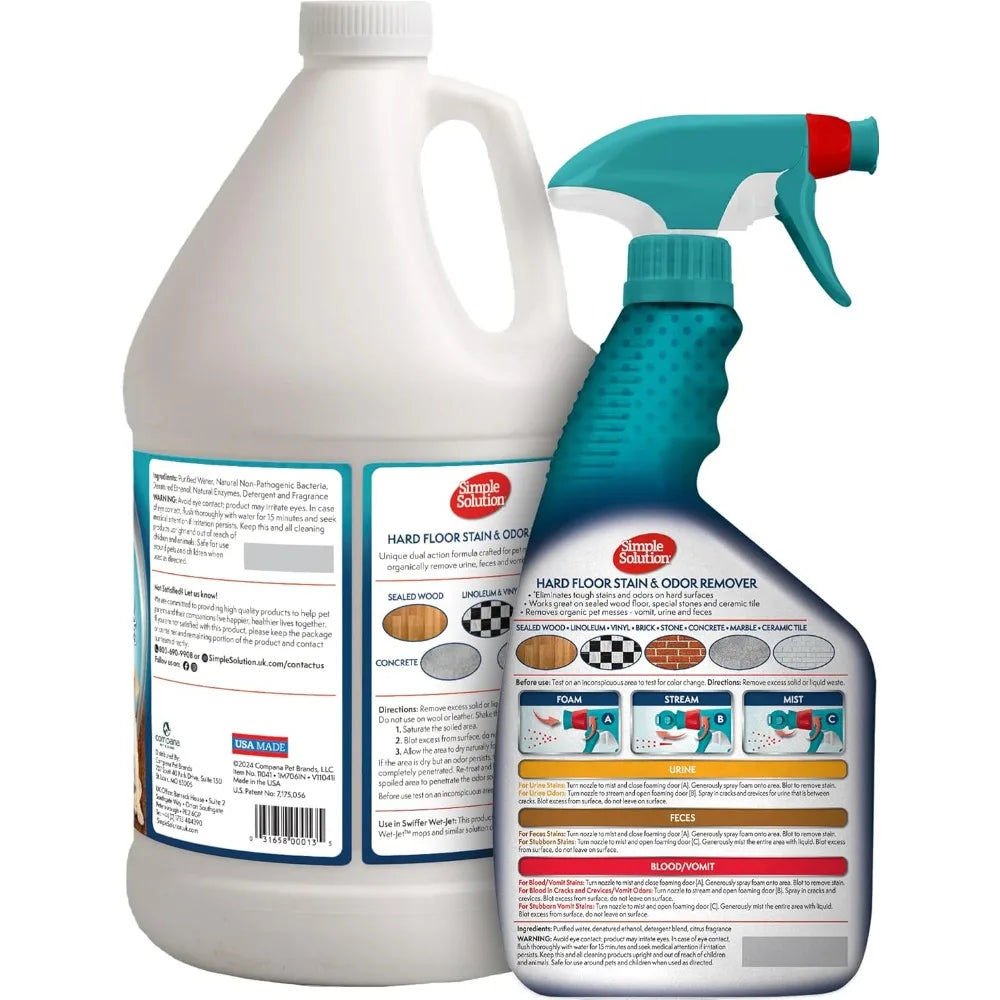 XMSJ Hard Floor Pet Stain Odor Remover Enzyme Cleaner