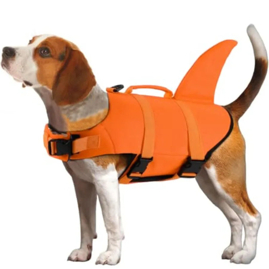 Dog Life Vest For Swimming Pet Floating Device With Lift Handle