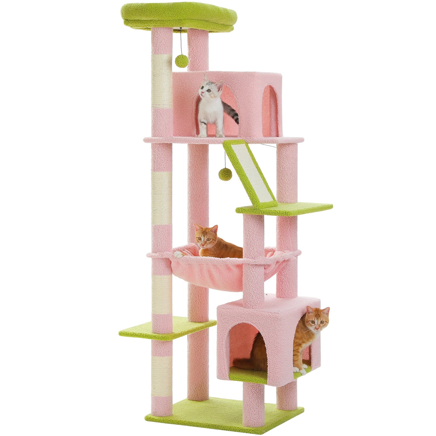 PAWZ Road Tall Cat Tree For Large Cats With Levels