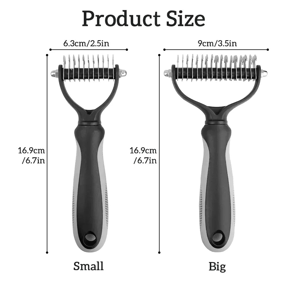 Pet Hair Removal Comb For Cats And Dogs Grooming Deshedding Tool
