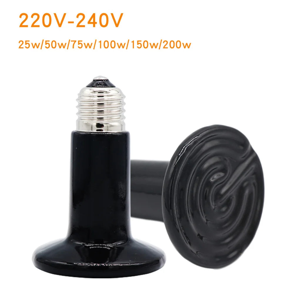 Ceramic Far Infrared Pet Heating Lamp Reptile Turtle Brooder 200W