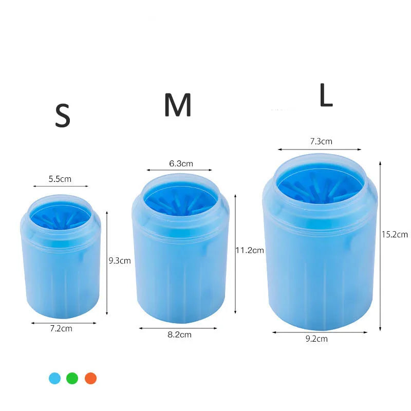 Dzomnok Soft Silicone Pet Foot Wash Cup Paw Cleaning Brush