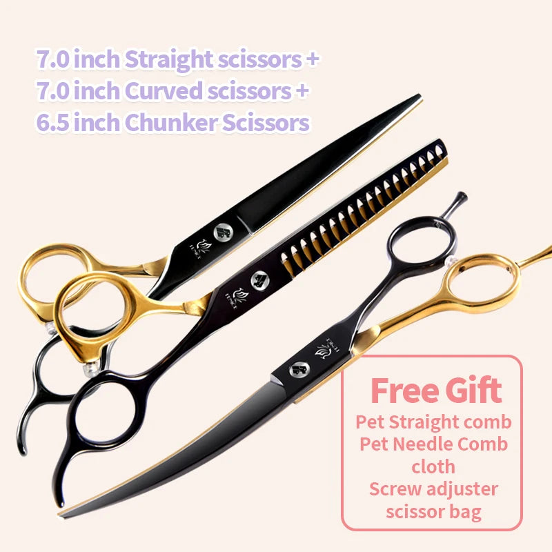 Fenice Professional Pet Grooming Scissors Set For Small Dogs