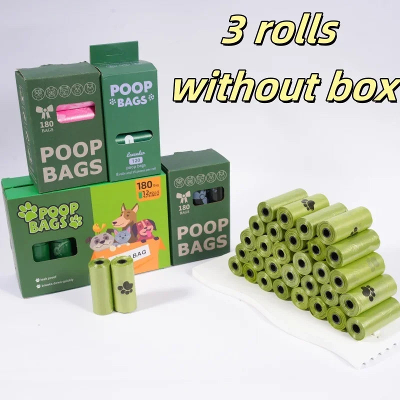 Super Thick Dog Poop Bags 180 Count Leak Proof Polyethylene