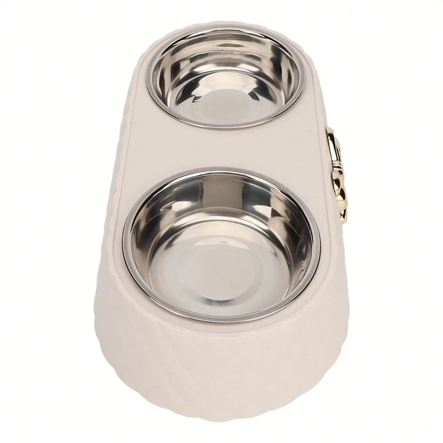 Double Stainless Steel Pet Bowl For Cats And Small Dogs