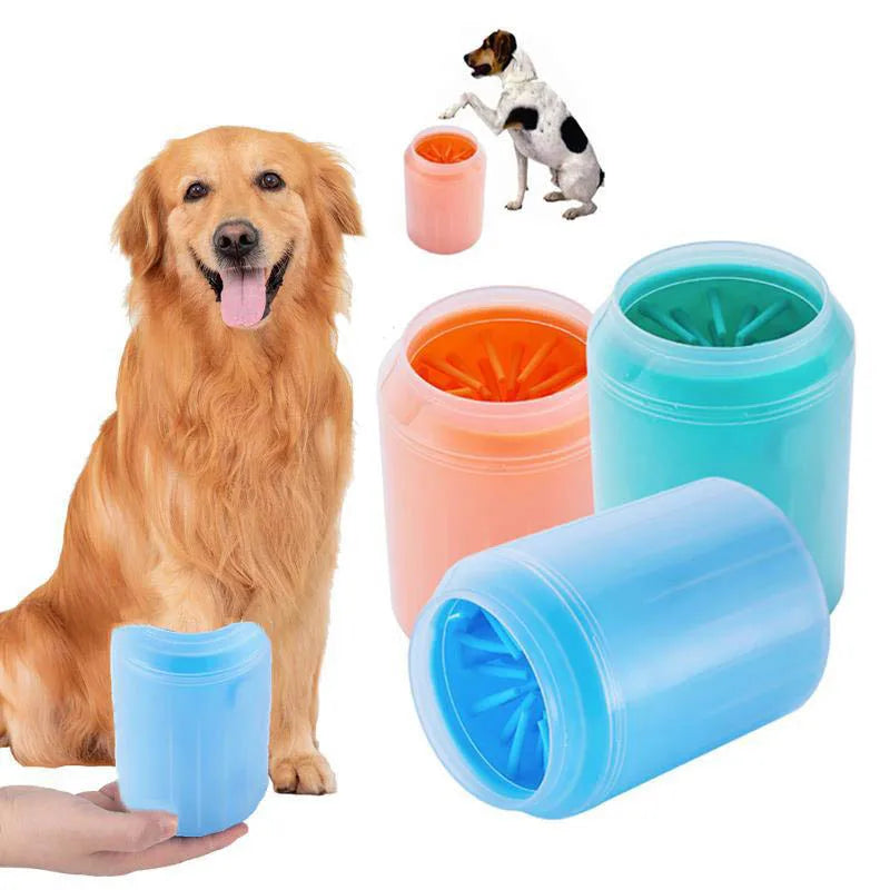 Dzomnok Soft Silicone Pet Foot Wash Cup Paw Cleaning Brush