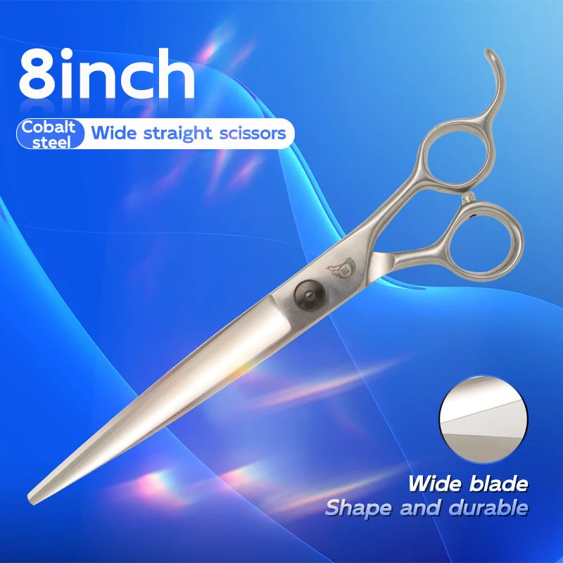 KEEP BEAUTY Dog Grooming Scissors Set Stainless Steel Straight Curved