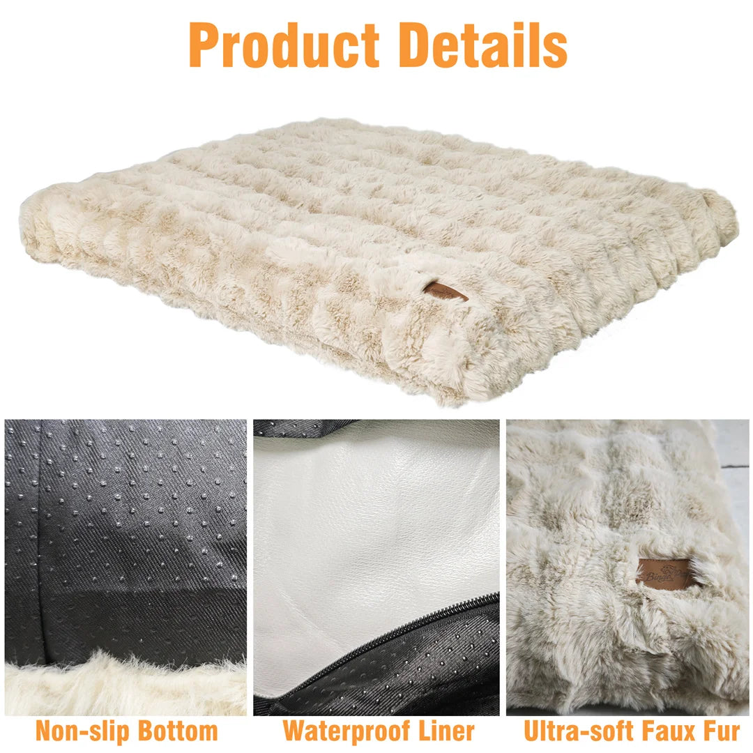 BINGOPAW Ultra Soft Dog Bed With Removable Cover For Pets