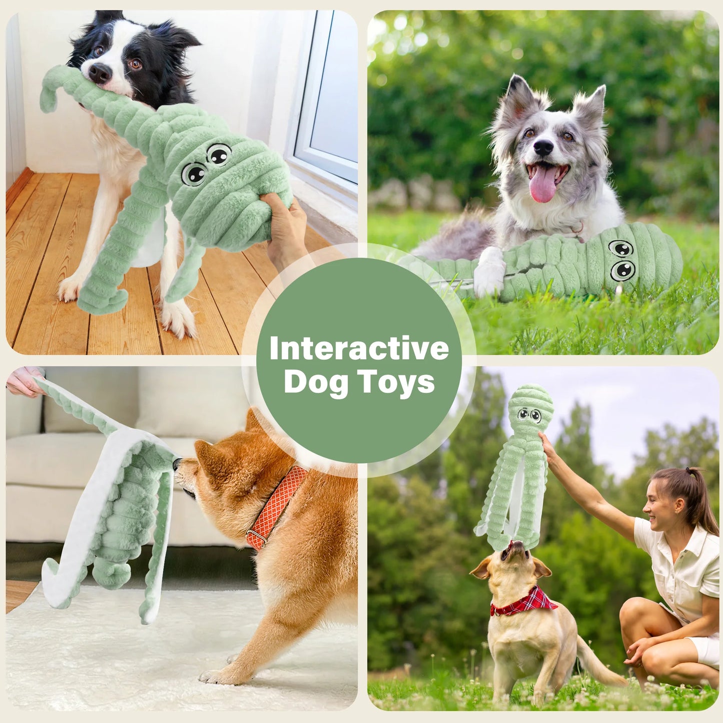 Premium Squeaky Plush Chew Toy For Small And Medium Dogs