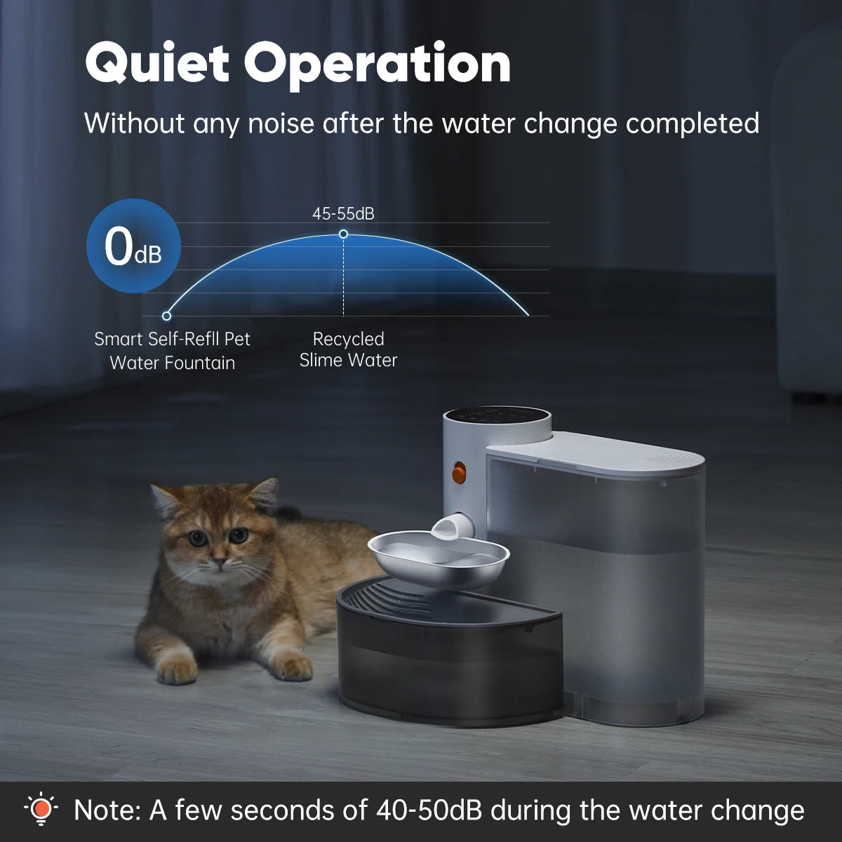 Booteely Intelligent Stainless Steel Pet Water Dispenser For Cats