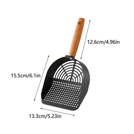Stainless Steel Cat Litter Scoop Long Handle Cleaning Tool