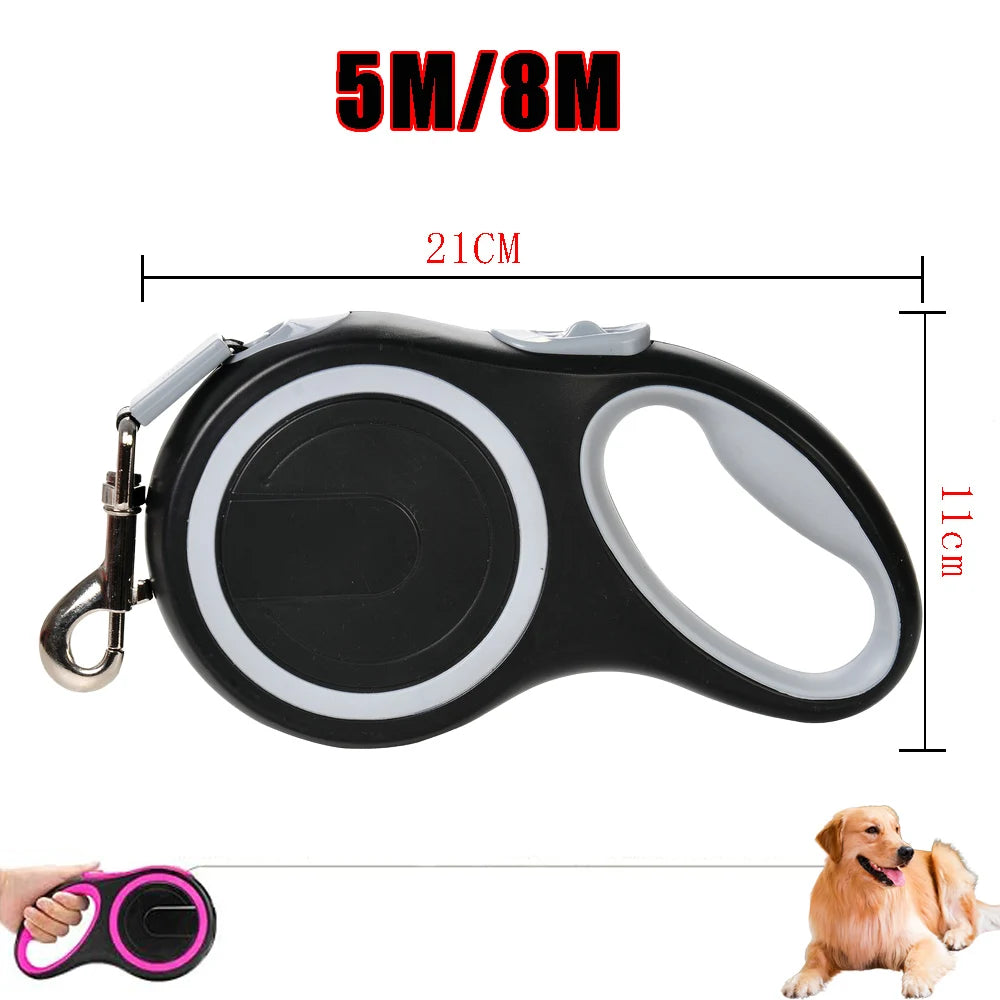 Retractable Pet Leash 5m 8m for Small to Large Dogs