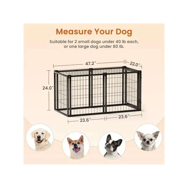 Dog Crate With Top Kennel For Small To Medium Dogs