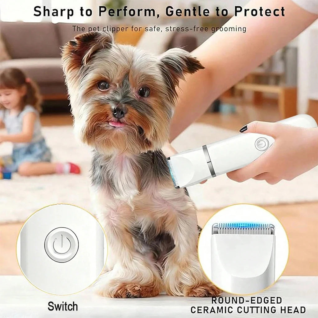 SHUYU 4-In-1 Pet Hair Clipper Cordless Grooming Kit