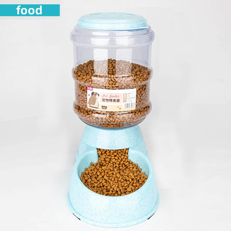 Large Capacity Pet Feeder Bowl With Automatic Water Dispenser