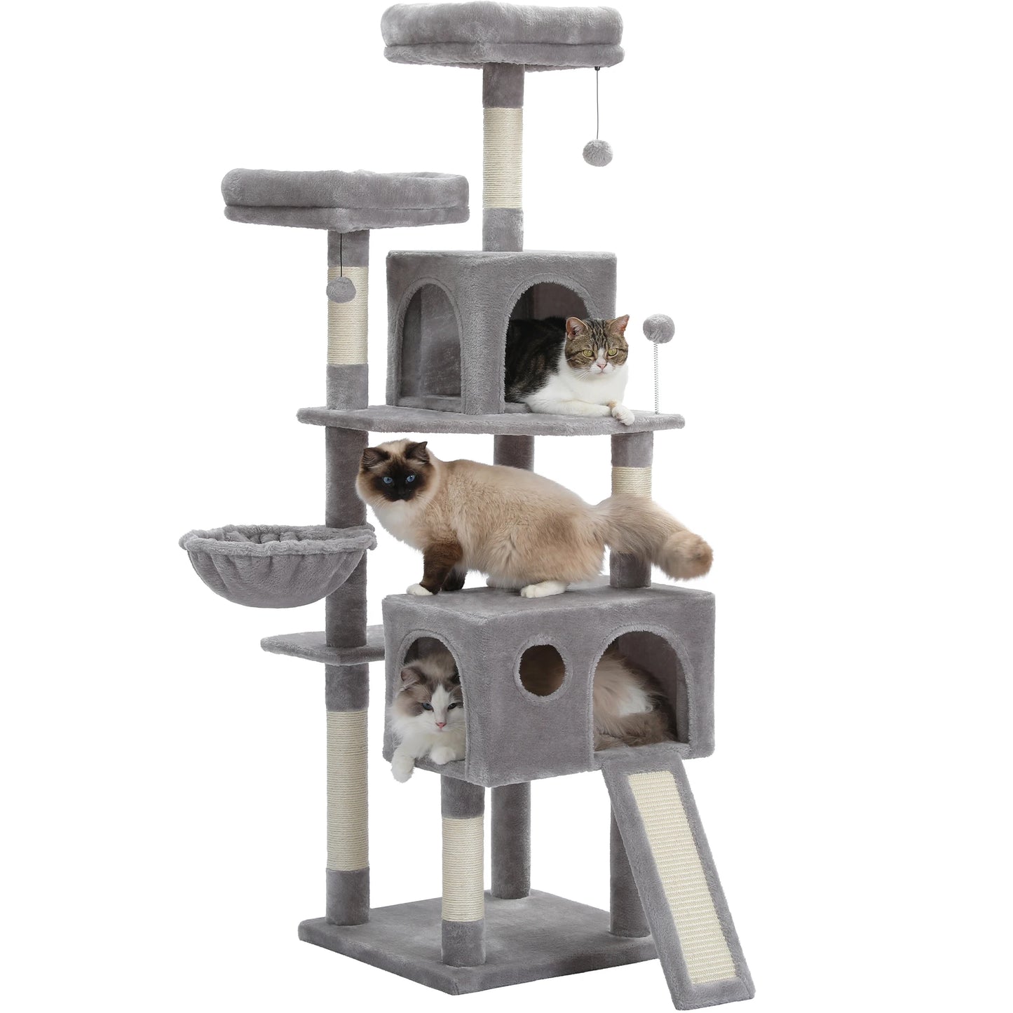 PAWZ Road Five-Level Cat Tree Tower With Sisal Scratching