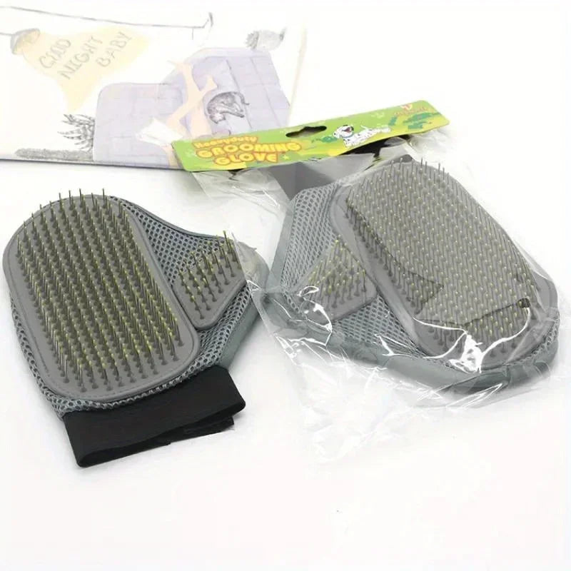 Gentle Deshedding Pet Grooming Glove For Dog And Cat Removal
