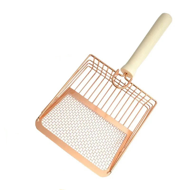 Stainless Steel Cat Litter Scoop 2 in 1 Mesh Cleaner