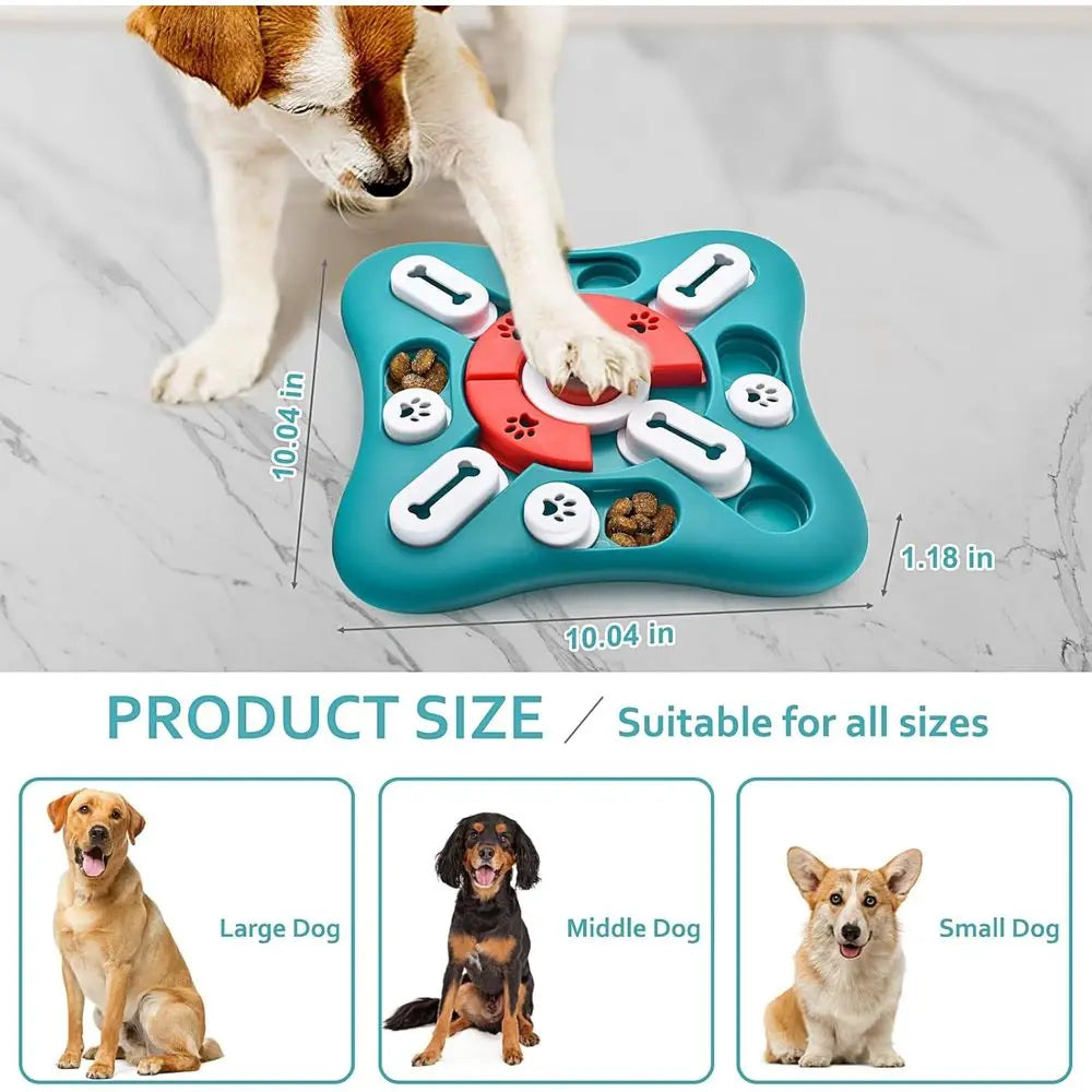 Dog Puzzle Toys Treat Dispensing Enrichment For IQ Training And Brain Stimulation