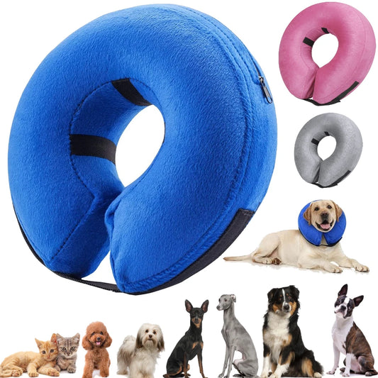 Inflatable Dog Recovery Collar For Postoperative Pet Protection