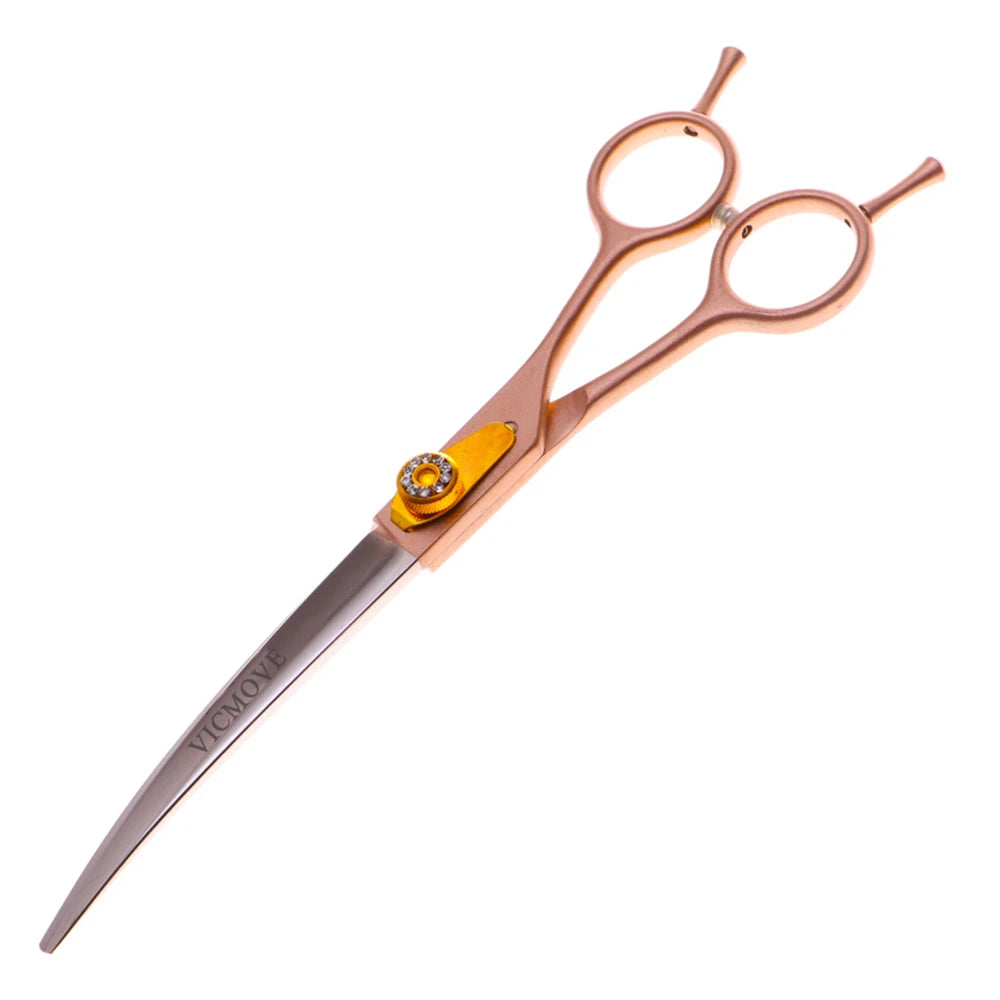 VICMOVE Dog Grooming Scissors Set Straight And Curved Stainless Steel