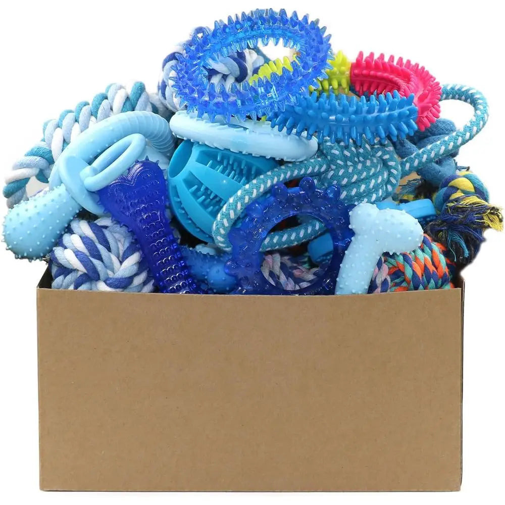 Puppy Chew Toys 20-Piece Bundle for Small Dogs Teething Fun