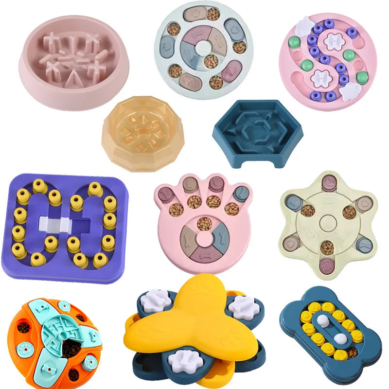Dog Puzzle Toy Slow Feeder Non Slip Interactive Dispenser