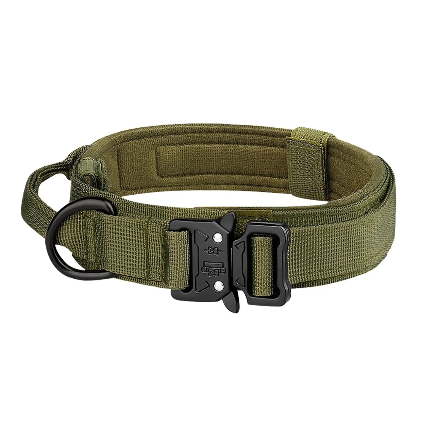 Outdoor Tactical Dog Collar With Breathable Nylon And Metal Buckle