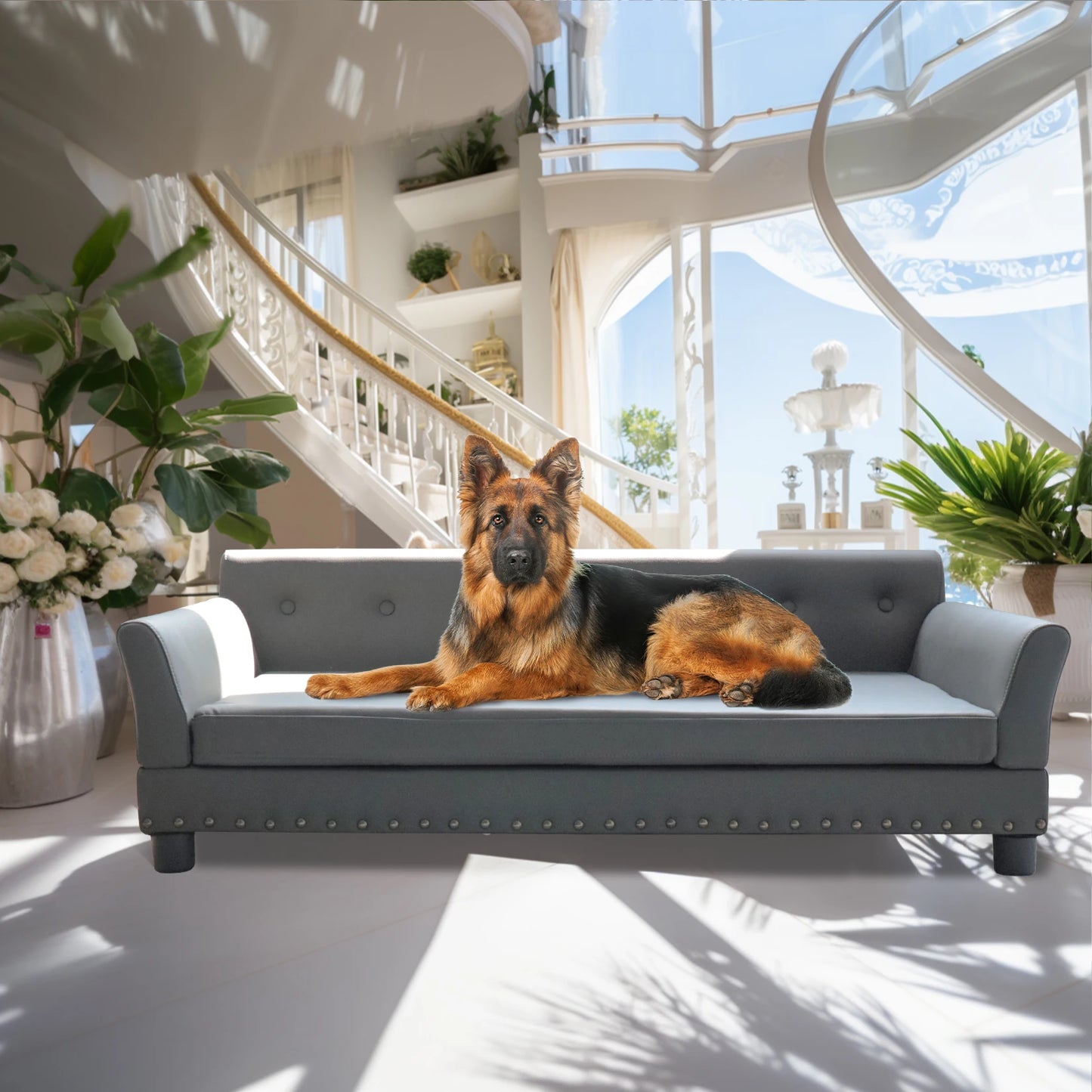 BINGOPAW Elevated Dog Bed and Sofa for Durable Comfort