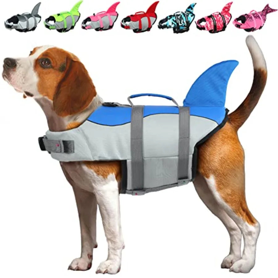 Dog Life Vest For Swimming Pet Floating Device With Lift Handle