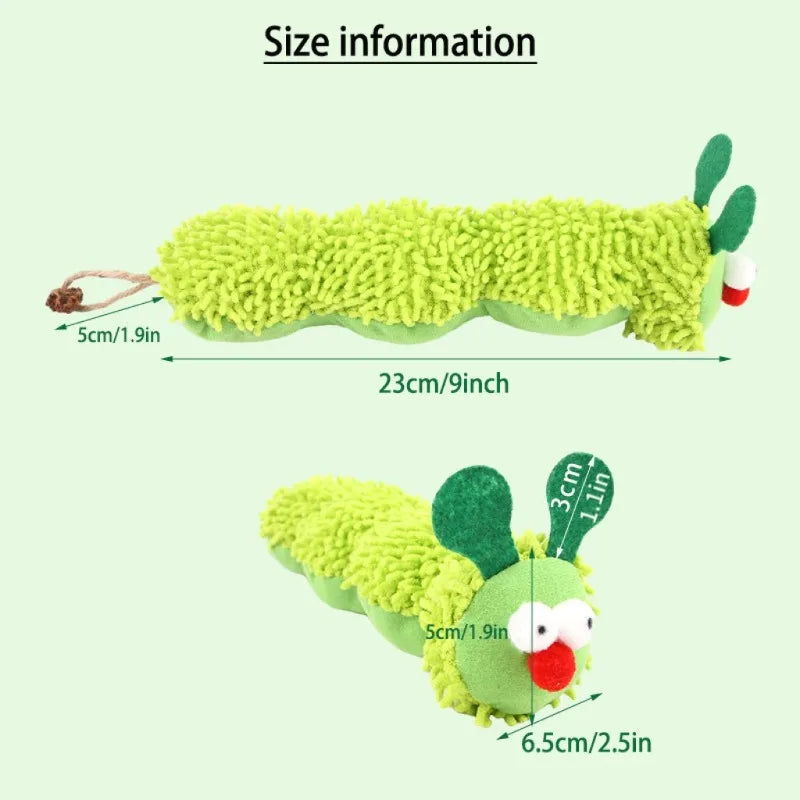 Petart Caterpillar Catnip And Silvervine Chew Toy For Cats