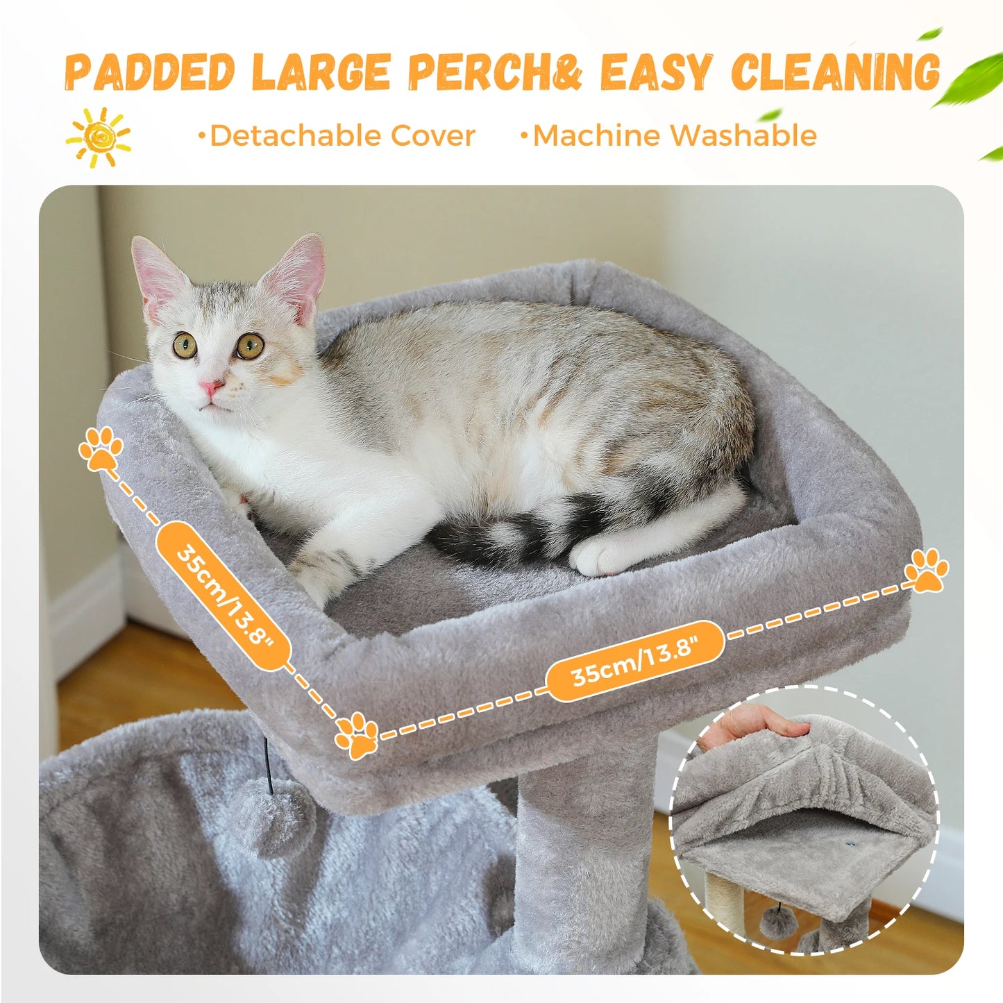 PAWZ Road Large Cat Tree Multi Level Tower With Condos