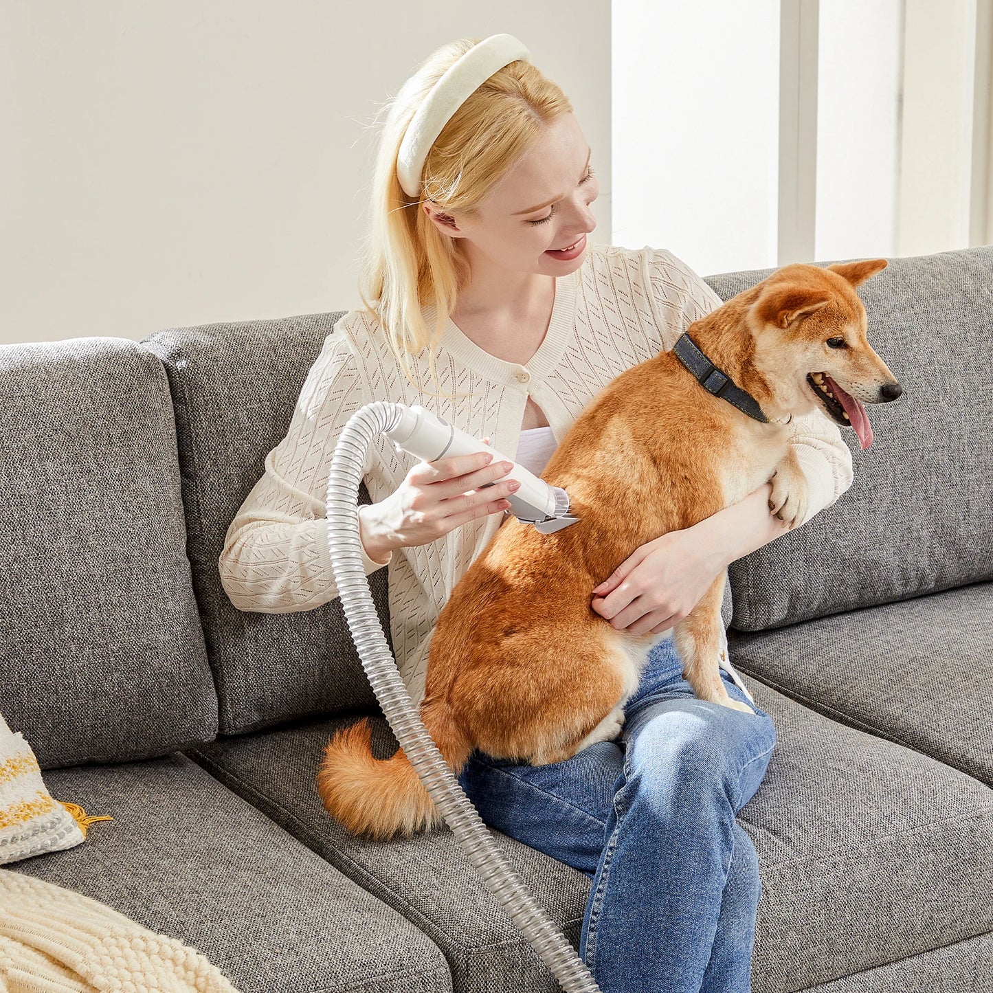 JHK Pet Grooming Vacuum Kit With Three Suction Modes