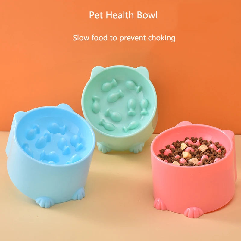 Slow Feeder Pet Bowl With Anti Choking And Puzzle Design