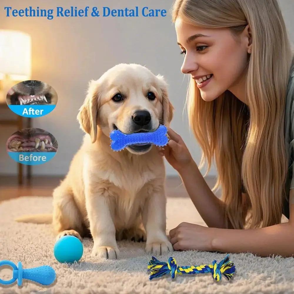 Puppy Chew Toys 20-Piece Bundle for Small Dogs Teething Fun