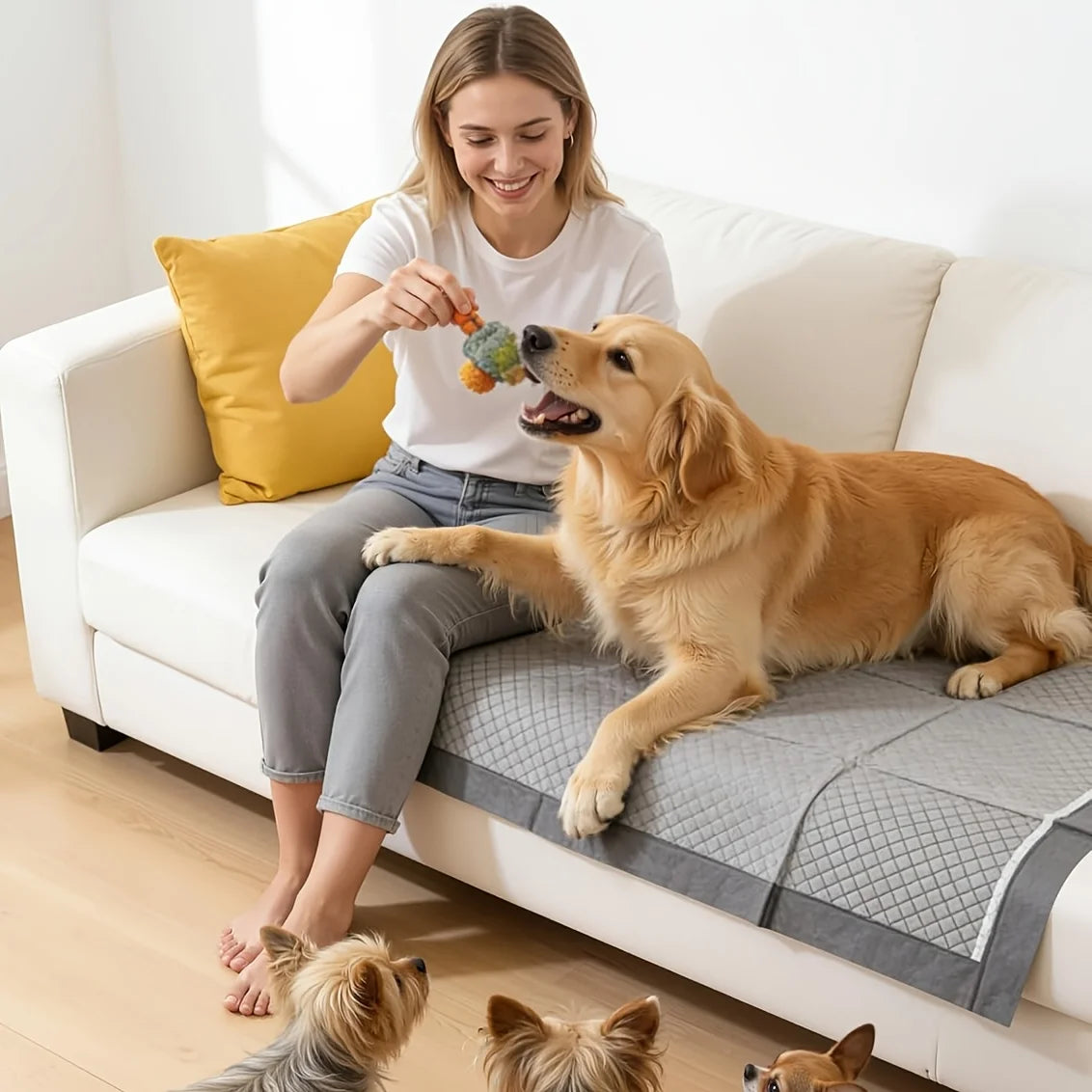 Charcoal Odor Control Pet Pee Pads For Dogs Cats Rabbits Leak Proof