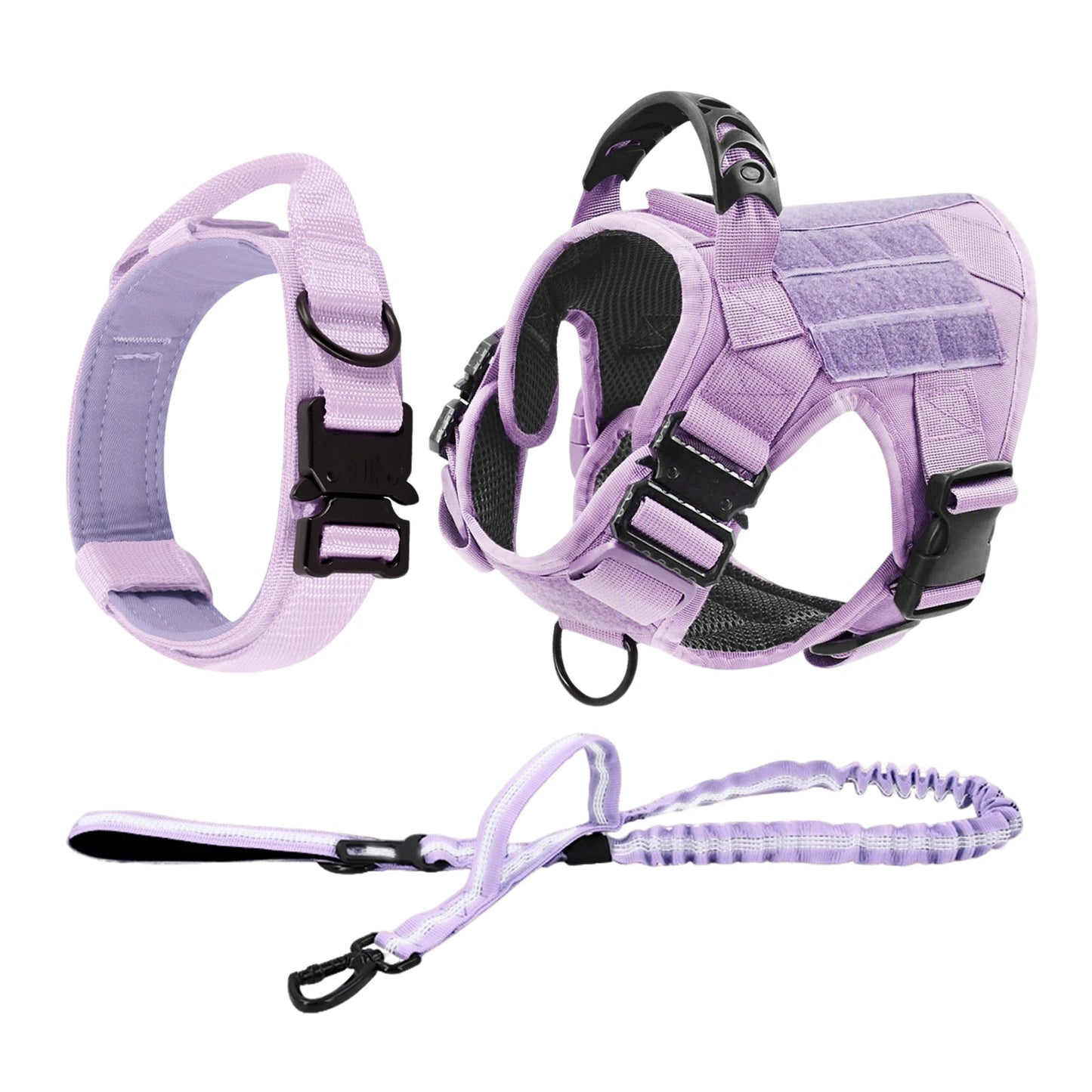 Military Camouflage Dog Harness For Large Dogs, Adjustable Tactical Vest