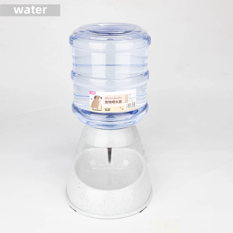 Pet Feeder Bowl With Automatic Water Dispenser For Pets