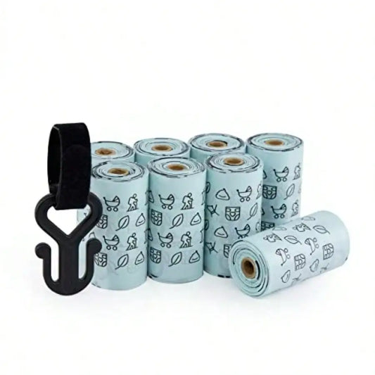 Dog Poop Bags 120 Count Unscented With Waste Bag Holder