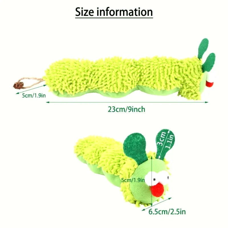 Cat Chew Caterpillar Toy With Catnip And Silvervine Teaser