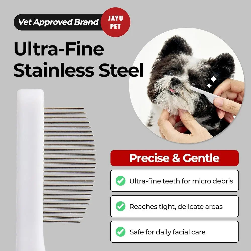 Dog Eye Care Comb With Stainless Steel Teeth Tear Stain Remover