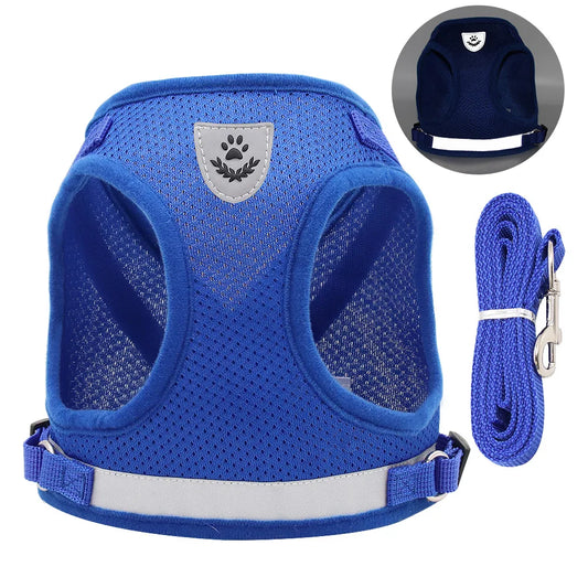 Breathable Cat Harness With Leash Anti Escape Vest For Kitten