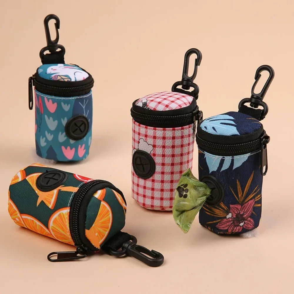 Hangable Dog Poop Bag Dispenser Portable Walking Accessory Organizer