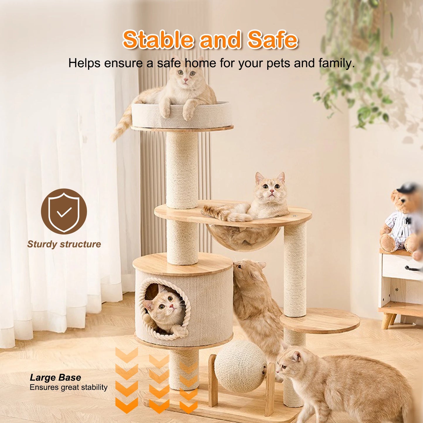 Nest Jumping Platform Wear Resistant Indoor Cat Playground Climbing Frame