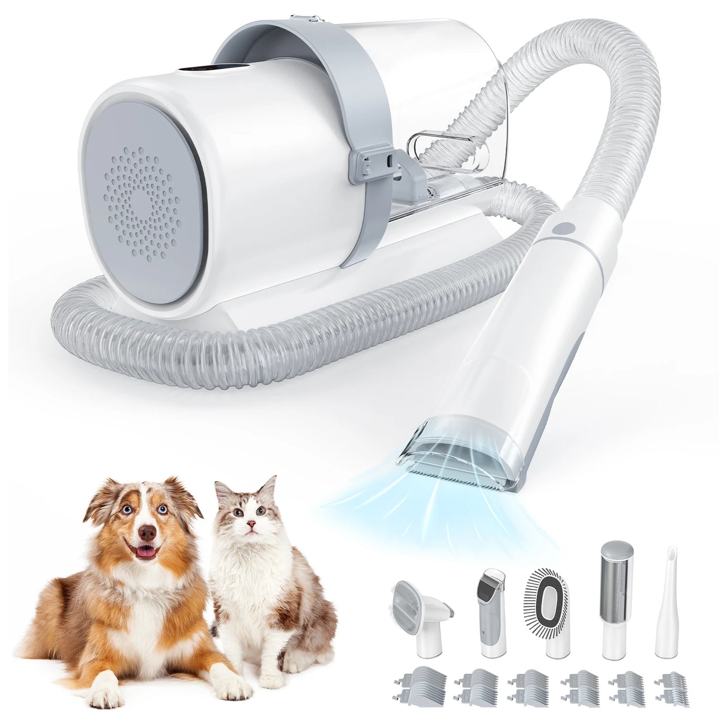 JHK Pet Grooming Vacuum Kit With Three Suction Modes
