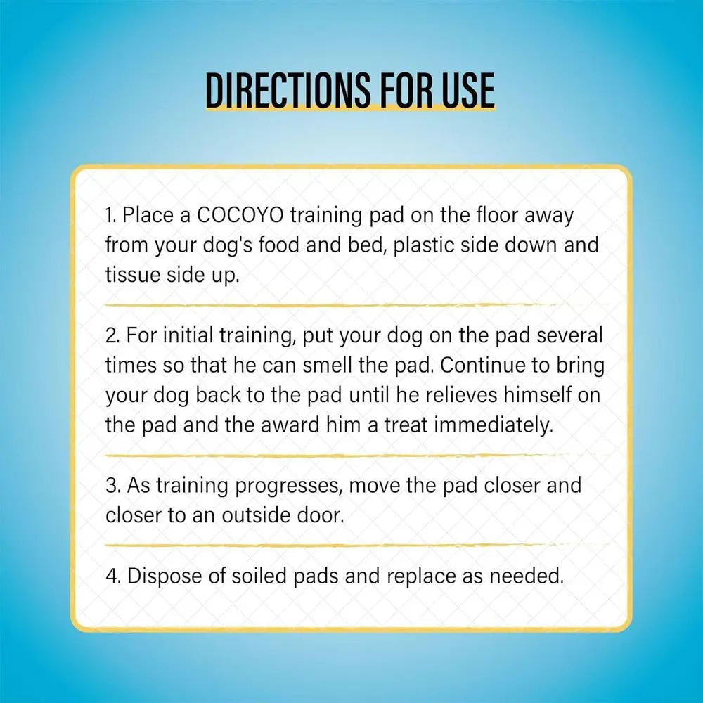 Premium Dog Training Pads 30 Count Urine Odor Eliminating Pack