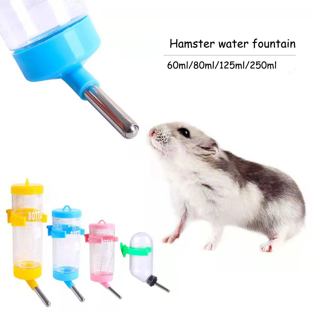 Plastic Hamster Drinker Water Bottle Dispenser For Small Pets