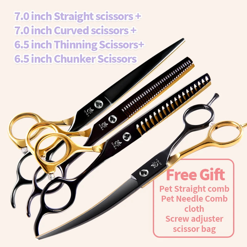 Fenice Professional Pet Grooming Scissors Set For Small Dogs